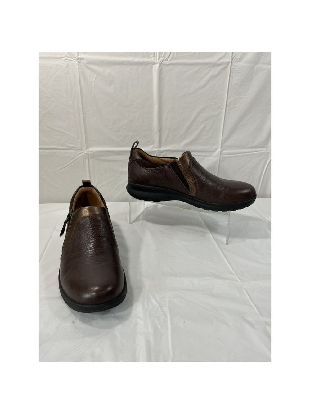 Clark’s Un Adorn Unstructured Brown Shoes Sz 7 N Brown Copper - Picture 7 of 16